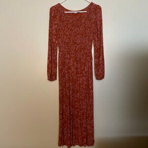 long sleeve midi/maxi dress